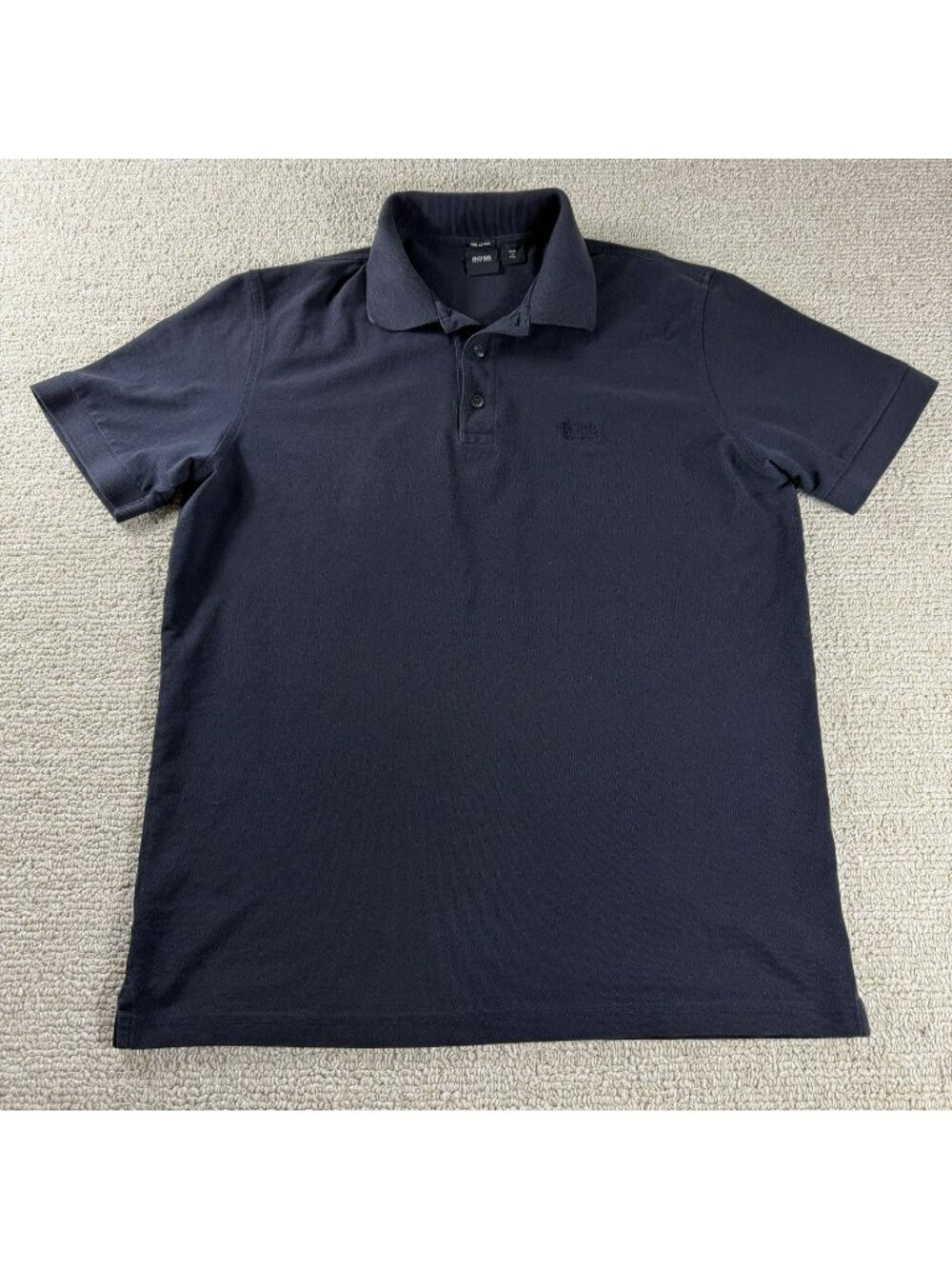 Hugo Boss Pima Cotton Slim Fit Polo Shirt Black Men’s Size Large
